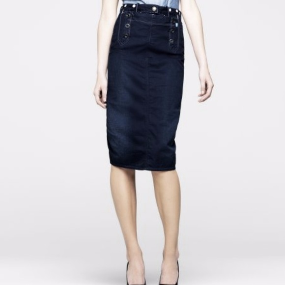 g star denim skirt